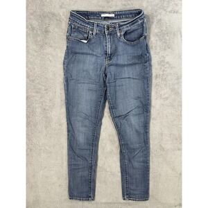 Levis Jeans Womens 28 Blue Denim 721 High Rise Skinny Medium Wash Stretch